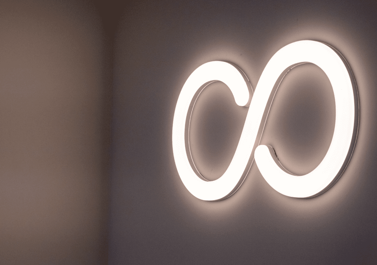 An infinity logo