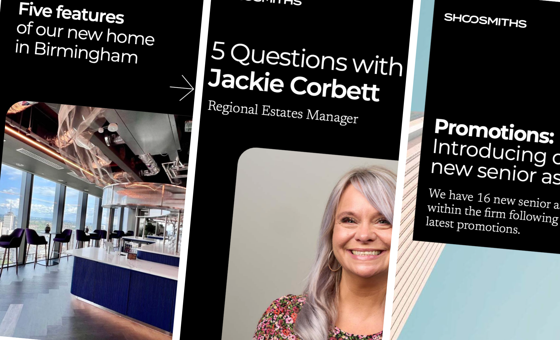 An example of Shoosmiths' branded social media content