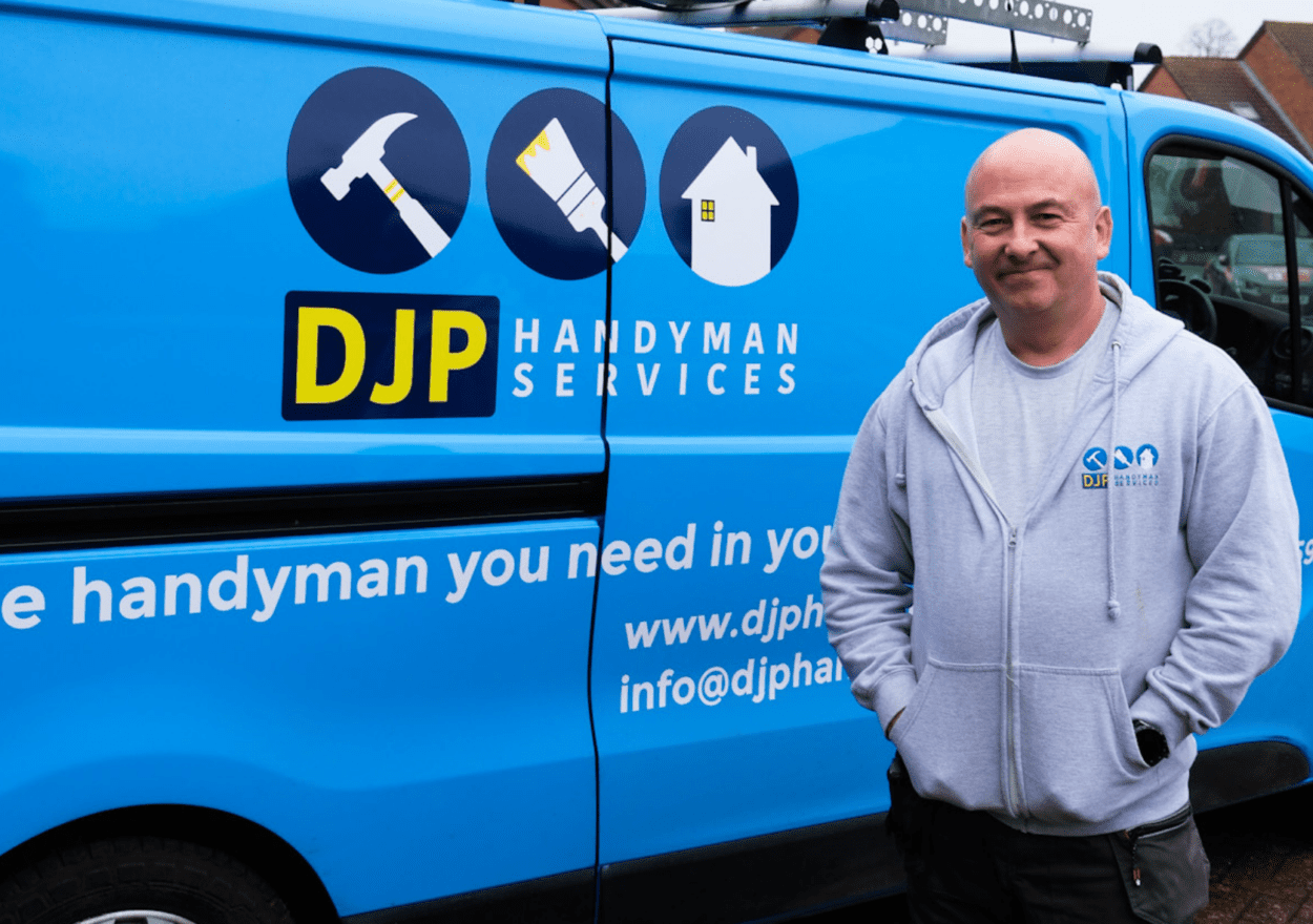 David Percival, owner of DJP Handyman Services Northampton — social media management for small business by Social with Ryan