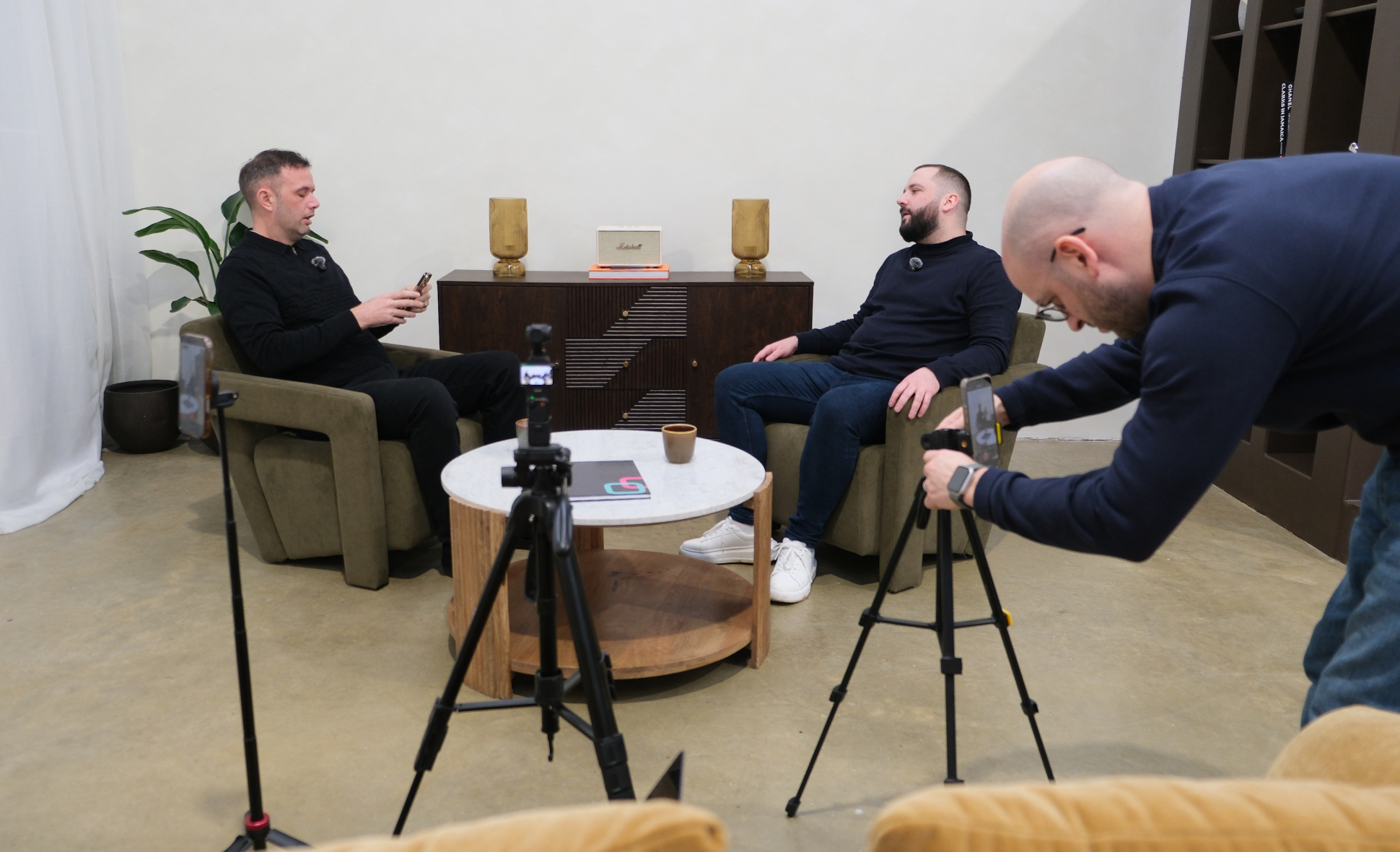 10 Minutes With - JTR Collections Michael Line of JTR Collections interviews Adam Franklin, as Ryan Percival sets up camera equipment